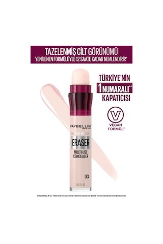 Maybelline New York Instant Eraser Kapatıcı 03 Fair + Mini Lash Sensational Maskara