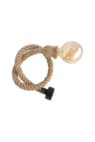 Rozanslı Dekoratif Halat Aplik E27 Duy G95 Rustik Ampullü Diğer