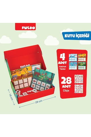 Habitat Bingo / Eğitici Ve Eğlenceli Oyuncak / Hayvanları Öğre...