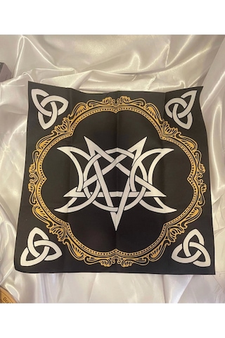 Sunak Örtüsü Rune Semboli Taşları Run Taşları Örtüsü Sunak Nordic Runes Örtüsü Sunağı El İşi Ouija