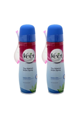 Veet Hassas Ciltler için Tüy Dökücü Krem Sprey 2 x 150 ML