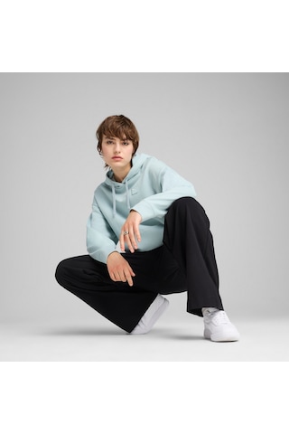 Puma Essentıals Elevated Comfort Kadın Kapüşonlu Sweatshırt 690901 67 Yeşil