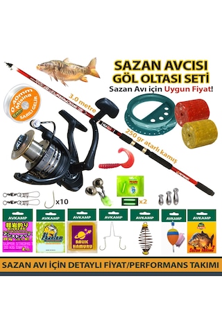AvKamp Sazan Avcısı Olta seti 5000