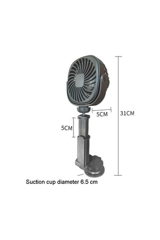 Araba Emme Kupası Fan Masaüstü Yurt Ofis Mutfak Fan Beyaz , Boyut:geri Çekilebilir Beyaz