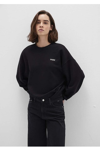Mavi Yuvarlak Yaka Logo Siyah Kadın Sweatshirt M1s10490-900 SiYAH