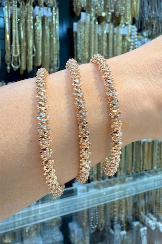 18 K Roze Gold Kelepçe Altın