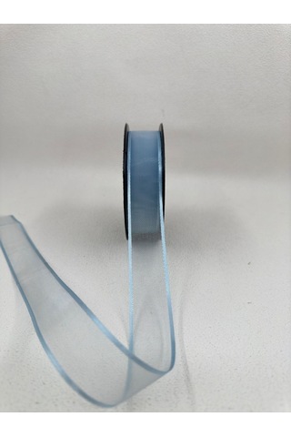 Paşateks 2.5 Cm Fileli Organze Şerit-5 Metre-mavi
