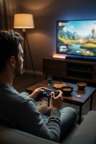 Bluetooth Kablosuz Gamepad Ergonomik Tutuş, Hassas Analog Joystick, Pc & Uyumlu Oyun Kolu