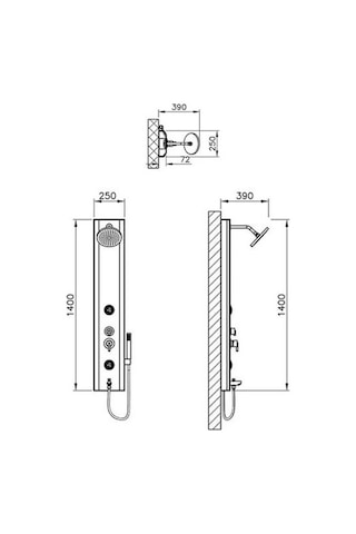 Vitra Move Mds A45813 Masajlı Duş Sistemi Gümüş