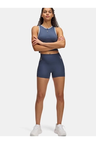 Ua Run 96 Shorts Koşu Taytı Mavi - Gri