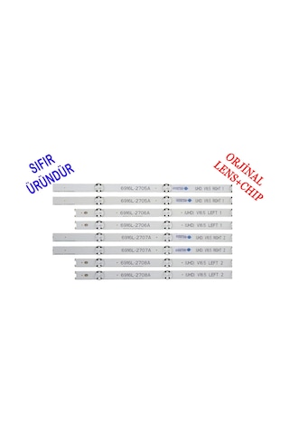 Lg 49Uh610V 6916L-2708A 6916L-2707A Led Bar Takımı