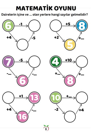 Okul Öncesi Ve 1.2. Sınıflar Matematik Oyunu Yaz - Sil Kitabı