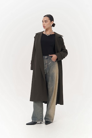 Mai Collection Mai Studios Co. Albany Antrasit Mevsimlik Trençkot Antrasit
