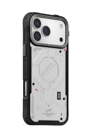 Apple Uyumlu iPhone 17 Pro Kılıf M-safe Şarj Özellikli Airbag Tasarımlı Skinarma Vigor Kapak Beyaz Beyaz