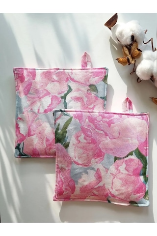 Emılıy Home Pamuklu Tutacak Seti 371013954 Pembe