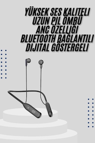 Kablolu Kulak İçi 100 Saat Anc Özellikli Boyun Bantlı