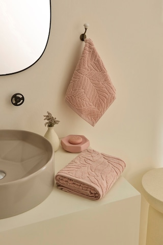 Kaşmir Home Vera 2'li El Yüz Havlusu Set Pudra Pudra