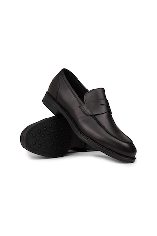 Deery Erkek Hakiki Deri Siyah Klasik Loafer Ayakkabı - 01995msyhc01 Siyah