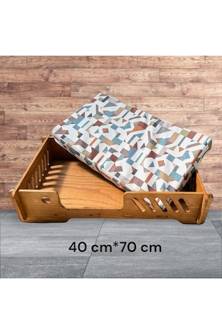 Ed Pet Dizayn Odlin Bilboa Köpek Yatağı Ceviz 40 x 70 CM