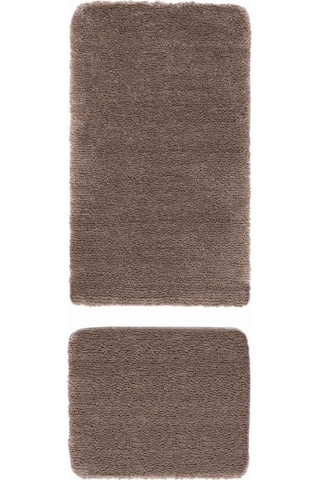 Koza Home Koza Home Segura Peluş Vizon Kaydırmaz Taban Banyo Paspası Vizon