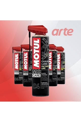 Motul C4 Racing Chain Lube Zincir Yağlama Spreyi 400 Ml 3 Adet Motosiklet Zincir Yağı