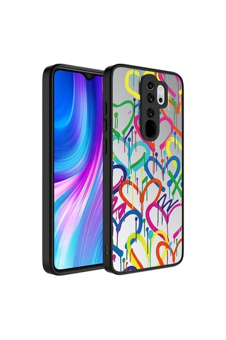 Xiaomi Redmi Note 8 Pro Kılıf Aynalı Desenli Kamera Korumalı Parlak Zore Mirror Kılıf