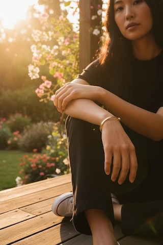 Altın Çivi Model Kelepçe Bilezik