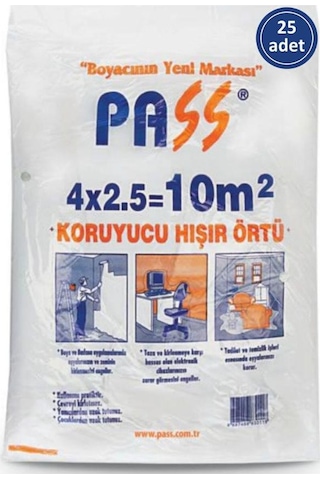 pass Hişir Koruma Boya Örtüsü-10M2-25 Adet