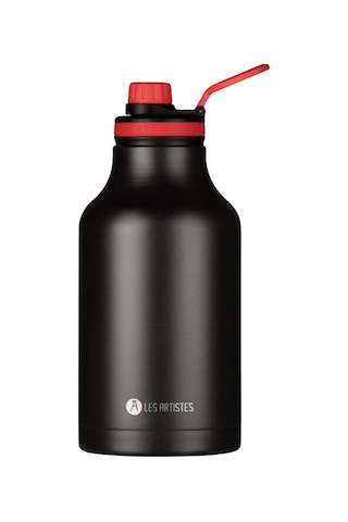 Les Artistes Paris Isı Yalıtımlı Xl Inox Çelik Termos 2000ml Black Siyah