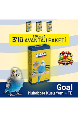 Goal Muhabbet Kuşu Yemi/fb 250 G - 3 Adet 250 G