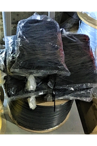 Pvc Kaplı İnce Bağteli Klips Siyah 17 Cm Kesilmiş 500 Gram