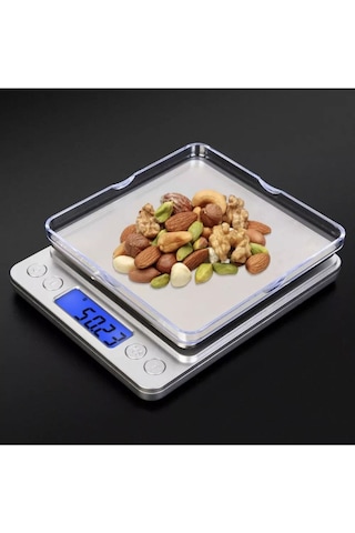 Farıssu Hassas Terazi 500g / 0.01g Hassasiyet Mavi Lcd Ekran