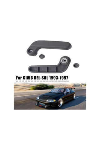 Springsun Honda Del-sol 1993-1997 Sürücü Ve Yolcu Targa Tavan Kilidi Kolu Seti - Siyah Abs