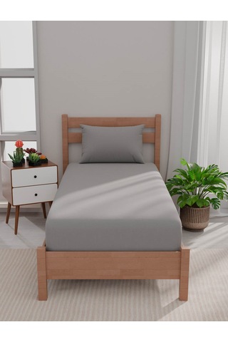 Tek Kişilik Çarşaf Seti Urban Gri 120x200 Cm Gri