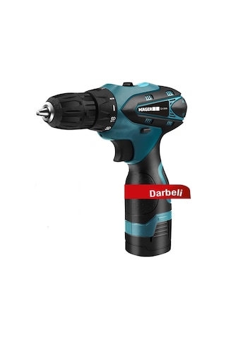 Mager Darbeli Çift Akülü Li-on Bataryalı Şarjlı Matkap 24 Parça Set