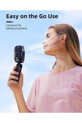 Jialan Taşınabilir El Vantilatörü, Pille Çalışan Fan, Tabanlı, 8