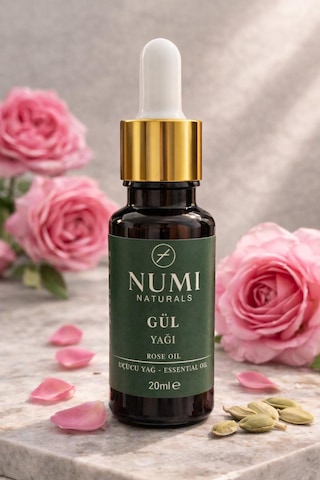 Gül Yağı 20 Ml %100 Doğal Saf Rose Oil Cilt Bakım Yağı, Aromaterapi Ve Masaj İçin Uçucu Yağ
