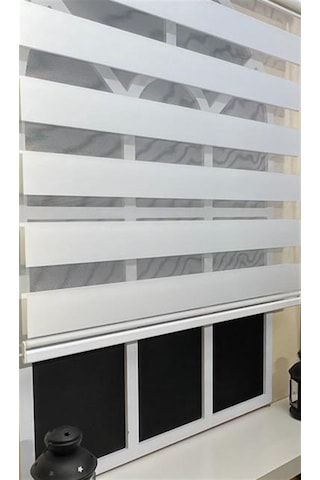 Zebra Stor Perde Beyaz STB 400V01-D