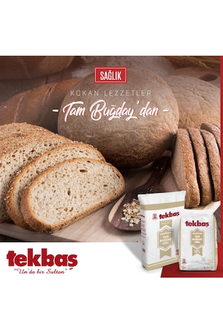Tekbaş Un Tam Buğday Unu 10 KG