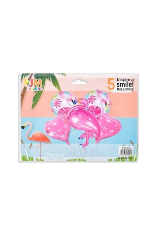 Svn-257 Balon Folyo Set Yüzük Flamingo 1 Adet