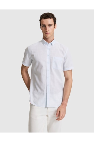 Pierre Cardin Erkek Buz Mavisi Gömlek Kısa Kollu 50325364-vr095