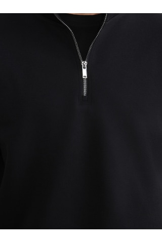 Lcw Vision Siyah Dik Yaka Erkek Sweatshirt