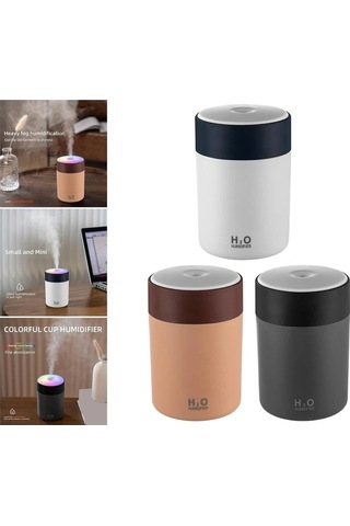 Divex Usb Led Işıklı Hava Nemlendirici Colorful Humidifier Beyaz H-41