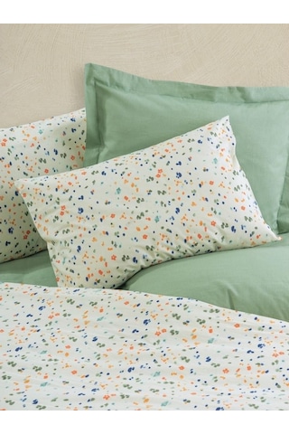 Cotton Box Petite Çift Kişilik Nevresim Takımı Lastikli Lola Yeşil