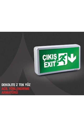 Arsel Dekolite Z Serisi Ae-5213-L Sac Kasa Acil Çıkış Yönlendirme