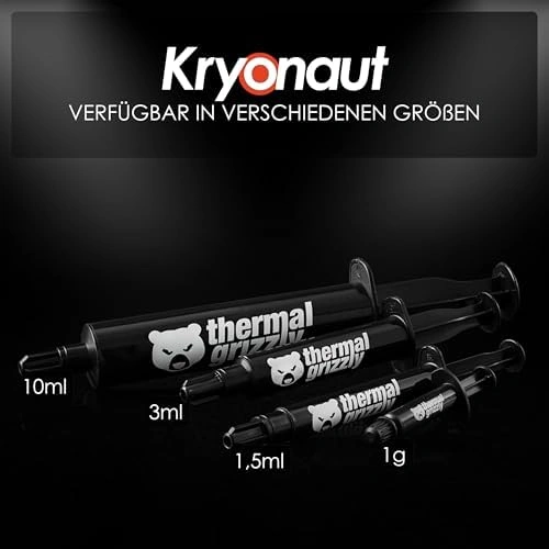 Thermal Grizzly - Kryonaut Termal Macun - Bilgisayar Ve Konsollardaki Tüm İşlemcileri, Grafik Kartlarını Ve Isı Alıcıları Soğutmak İçin 1 Gram