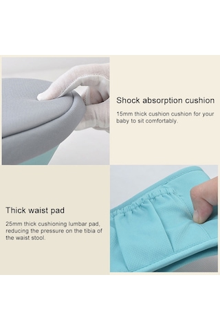 Bel Kemeri Bebek Taşıyıcı Bel Taburesi Yürüteçler Bebek Sling Tutun Bel Kemeri Sırt Çantası Pembe Pembe