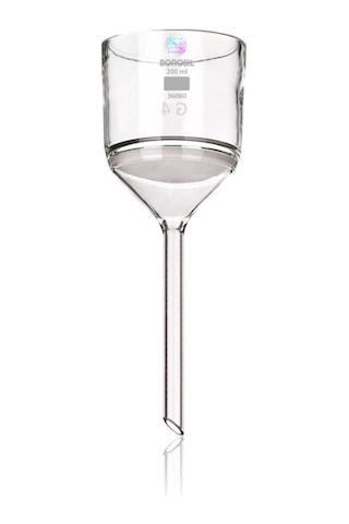 Cam Buhner Hunisi 200 Ml Porozite 2 - Buchner Tipi - Sinterlenmiş