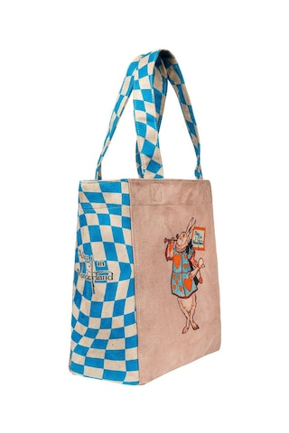 Dogo Kadın Vegan Kahverengi Large Tote Bag - Alice İn Nowhere Tasarım Multicolor