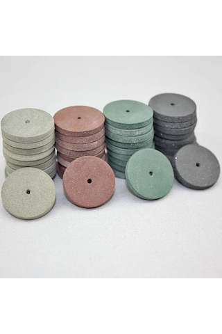 40 Adet/kauçuk Parlatma Tekerlekleri Diş Takı Döner Aracı 4 Renk Parlatıcı Karışık Renkler